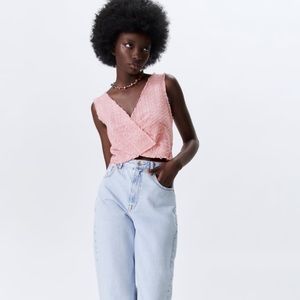 Woven Cropped Top